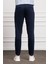 Erkek Lacivert Slim Fit Chino Pantolon 3