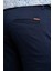 Erkek Lacivert Slim Fit Chino Pantolon 4