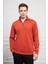 Erkek Kiremit Femuarlı Bato Yaka Dynamic Fit Rahat Kesim Sweatshirt 3