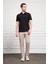 Erkek Siyah Basic Polo Yaka Dynamic Fit T-Shirt 2