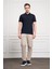 Erkek Lacivert Basic Polo Yaka Dynamic Fit T-Shirt 2