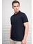Erkek Lacivert Basic Polo Yaka Dynamic Fit T-Shirt 4
