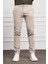 Erkek Bej Slim Fit Dar Kesim Chino Pantolon 1