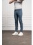 Erkek Marine Jean Slim Fit Dar Kesim Pantolon 3