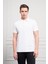 Erkek Beyaz Basic Polo Yaka Dynamic Fit T-Shirt 1
