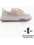 Kadın Sneaker Spor Ayakkabı Keten Kumaş Bağcıklı Hesna 3