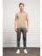 Erkek Bej Basic Polo Yaka Dynamic Fit T-Shirt 2