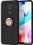 Xiaomi Redmi Note 9 Kılıf Range Yüzüklü Silikon - Siyah-Gold Ynsmr 1