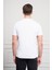 Erkek Beyaz Basic Bisiklet Yaka Dynamic Fit Pamuk T-Shirt 5