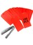 100 Adet 4 3/4 Inç x 2 3/8 Inç Plastik Nakliye Etiketi (Kırmızı) (Yurt Dışından) 1