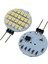 10 Adet Ayna Ön Işığı LED G4 12V Disk Şekilli 12V LED G4 Daire Düz Plaka Çift Iğne Yuvarlak Sıcak Beyaz Işık (Yurt Dışından) 2