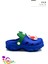 Gözlük Desen Ayıcıklı Eva Çocuk Plaj Havuz Terlik Sabo Terlik Mavi Kırmızı 2