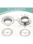 Grommet ve Rondela 500 Adet, 2 Kit, Deri Çantalar Için Banner (Gümüş, 1/2 Inç) (Yurt Dışından) 2