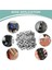 Grommet ve Rondela 500 Adet, 2 Kit, Deri Çantalar Için Banner (Gümüş, 1/2 Inç) (Yurt Dışından) 3
