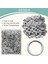 Grommet ve Rondela 500 Adet, 2 Kit, Deri Çantalar Için Banner (Gümüş, 1/2 Inç) (Yurt Dışından) 4
