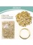 Grommet ve Rondela 500 Adet, 2 Kit, Deri Çantalar Için Banner (Altın, 1/2 Inç) (Yurt Dışından) 4