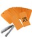100 Adet 4 3/4 Inç x 2 3/8 Inç Plastik Nakliye Etiketi (Turuncu) (Yurt Dışından) 1