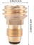 2 Adet Propan Gaz Adaptörü Pol Lp Tank Servisini Qcc1/tip1'e Dönüştürür (Yurt Dışından) 2