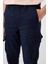 Lacivert Standart Fit Dokuma Hafif Esnek Chino Erkek Çocuk Pantolon - 11271 3