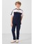 Lacivert Standart Fit Dokuma Hafif Esnek Chino Erkek Çocuk Pantolon - 11272 5