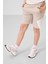 Ekru-Taş Pamuklu Oversize Fit Dokuma Hafif Esnek Chino Erkek Çocuk Şort Takım - 11275 1