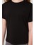 Siyah Pamuklu O Yaka Oversize Fit Basic Kız Çocuk T-Shirt - 75182 4