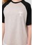 Gri Melanj O Yaka Pamuklu Baskılı Oversize Fit Kız Çocuk T-Shirt - 75179 1