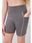 Koyu Gri Esnek Standart Fit Basic Performans Kız Çocuk Tayt - 75189 3