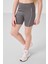 Koyu Gri Esnek Standart Fit Basic Performans Kız Çocuk Tayt - 75189 5