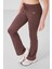 Kahverengi Esnek Standart Fit Basic Performans Ispanyol Paça Kız Çocuk Tayt - 75193 2