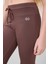 Kahverengi Esnek Standart Fit Basic Performans Ispanyol Paça Kız Çocuk Tayt - 75193 3