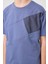Koyu Mavi-Kot Lacivert Pamuklu Oversize Fit Dokuma Hafif Esnek Chino Erkek Çocuk Şort Takım - 11275 4