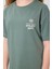 Açık Yeşil Pamuklu O Yaka Oversize Fit Baskılı Kız Çocuk T-Shirt - 75178 3