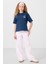 Parlament Pamuklu O Yaka Oversize Fit Baskılı Kız Çocuk T-Shirt - 75178 1