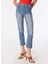 Yüksek Bel Dar Paça Slim Fit Indigo Kadın Denim Pantolon 4SAL40314MD 2