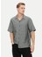 Slim Fit Düğmeli Yaka Siyah Erkek Gömlek K10K109521BEH 2