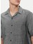 Slim Fit Düğmeli Yaka Siyah Erkek Gömlek K10K109521BEH 3