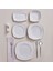 Square Bone Eterno 53 Parça 12 Kişilik Yemek Takımı Platin 4