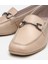 01AYH306780A310 KADIN Deri Bej Tokalı Loafer 3