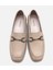01AYH306780A310 KADIN Deri Bej Tokalı Loafer 4