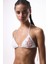Beyaz Pearl Boncuklu Üçgen Bikini Üstü - Gamze Erçel Koleksiyonu 2