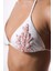 Beyaz Pearl Boncuklu Üçgen Bikini Üstü - Gamze Erçel Koleksiyonu 4