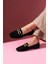 Kadın Süet Toka Detaylı Loafer Babet 2
