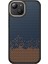 iPhone 14 Plus Kılıf M-Safe Şarj Özellikli Karbon Fiber Görünümlü Tkdr Antina Kapak - Siyah-Yeşil 2