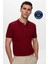 Ds Damat Slim Fit Bordo Kutulu Polo Yaka T-Shirt 2