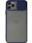 Iphone 11 Pro Kılıf Palm Buzlu Kamera Sürgülü Silikon - Lacivert Bstmy 1