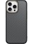 Apple iPhone 14 Pro Max Kılıf M-Safe Şarj Özellikli Karbon Fiber Görünümlü Prl Antina Kapak - Siyah-Yeşil 2