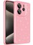 Xiaomi Redmi Note 14 5g Kılıf Kamera Korumalı Simli Lüks Prl Koton Kapak - Açık Pembe 2