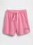 Erkek Bebek Pembe Gap Logo Fransız Havlu Kumaş Grafik Pull-On Şort 1