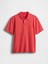 Erkek Kırmızı Relaxed Pique Polo T-Shirt 2